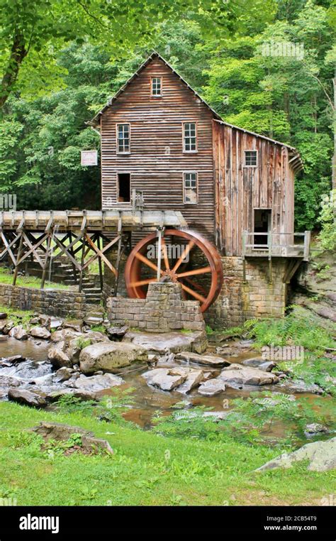 Glade Creek Grist Mill At Babcock State Park Stock Photo Alamy