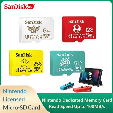 Cartao Sd Nintendo Switch - Cartão De Memória Nintendo Switch Micro SD Licenciado 64GB 128GB 256GB ...