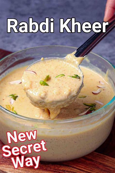 Rabdi Kheer Recipe Authentic Rice Milk Dessert Artofit