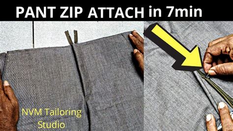 Pant Zip Attach Easy Method In 7min Youtube