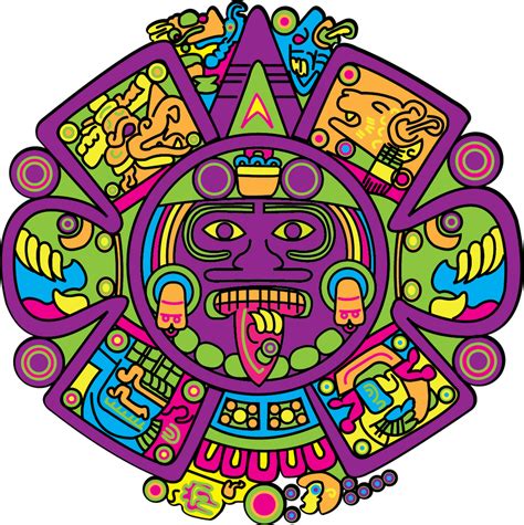 Aztec Calendar Colors Prntbl Concejomunicipaldechinu Gov Co