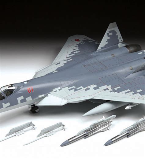 Su 57 Fighter Jet Model Kit