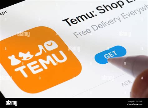 Aplicaci N Temu Visto En La Pantalla Del Ipad Temu Shop App Es Una