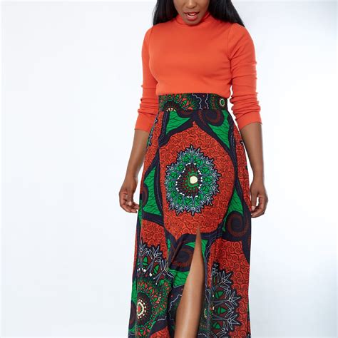 Beautiful African Print Maxi Skirt Ankara Skirts Shop Cumo London