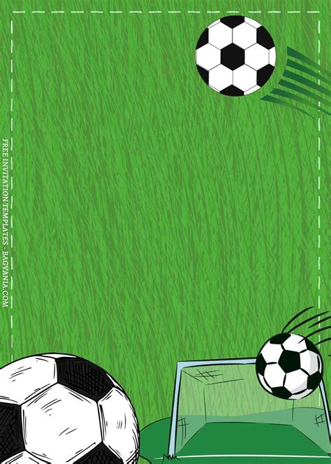 8 Soccer Field Canva Birthday Invitation Templates Football Birthday