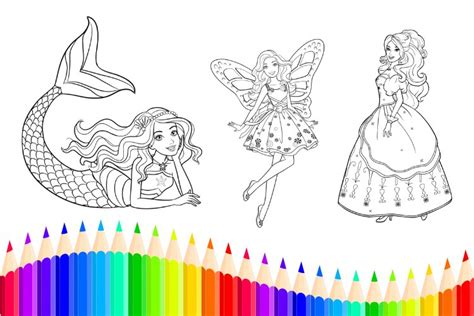 Ideias De Sereias Para Colorir Da Barbie Sereias Para Colorir