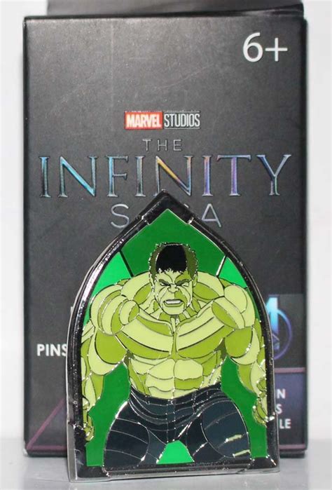 Loungefly Disney Marvel Infinity Saga Stained Glass Blind Box Pin The Hulk