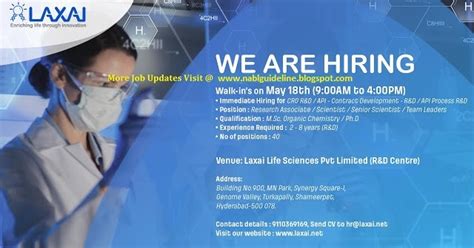 Nabl Guidelines Laxai Life Sciences Walk In Drive For Multiple