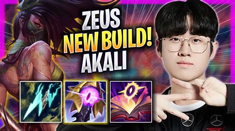 Zeus Tries New Akali Build T Zeus Plays Akali Top Vs Poppy