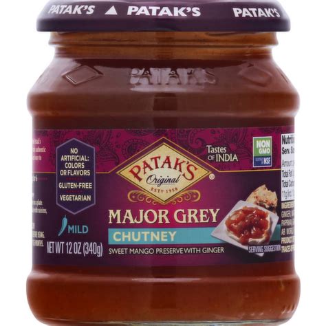 Patak S Major Grey Mango Chutney Lunds Byerlys