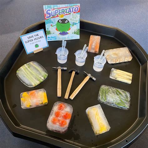 Supertato Tuff Tray Save The Frozen Super Veggies Food Activities