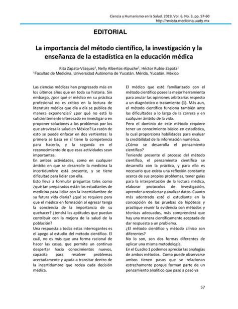 La Importancia Del Método Científico La Investigación Y La Enseñanza