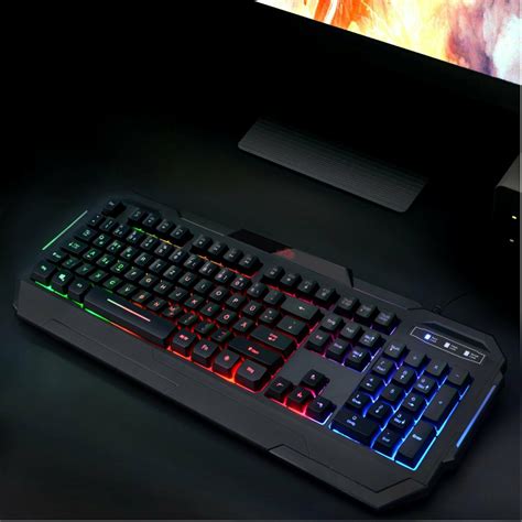 Rii RK903 USB Gaming Tastatur Farbige Tastenbeleuchtung Gaming Keyboard