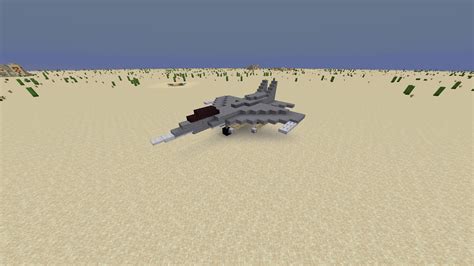 A Minecraft Fighter Jet I Built The Other Day What Do You Think R