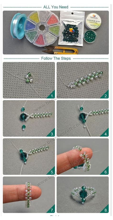 Tiny Seed Bugle Beads Beaded Rings Tutorials Beadedringstutorials