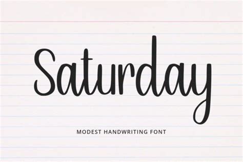 Saturday Font By Abodaniel Creative Fabrica Cricut Fonts Fonts