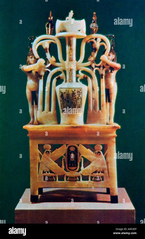 Alabaster Perfume Vase From The Tomb Of Tutankhamun 14th Century BC