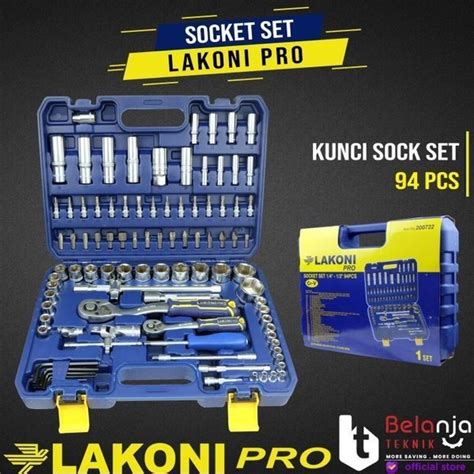 Jual Jetjo Kunci Sock Set Pcs Socket Wrench Pcs Inch Pt