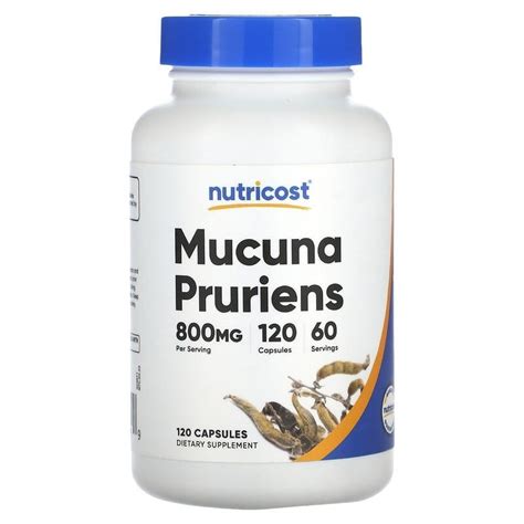 Nutricost Mucuna Pruriens 800 Mg 120 Capsules 400 Mg Per Capsule