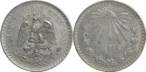 Mexico 1 Peso 1943 Kursmünze 1920 1945 TTB SUP MA Shops