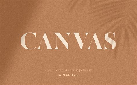 Check Out This Behance Project Made Canvas Font Https