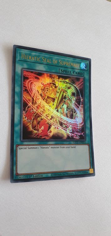 Yu Gi Oh Hieratic Seal Of Supremacy Kaufen Auf Ricardo