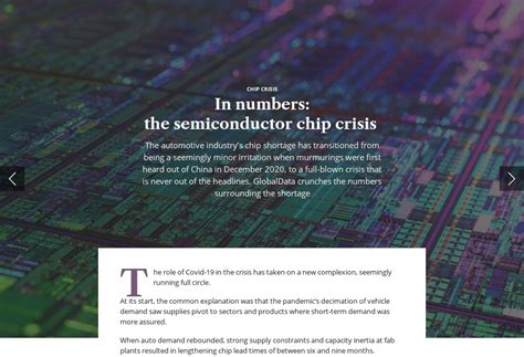 In Numbers The Semiconductor Chip Crisis MF Subscriber Edition