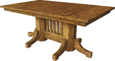 Mission Extendable Double Pedestal Dining Table From Dutchcrafters