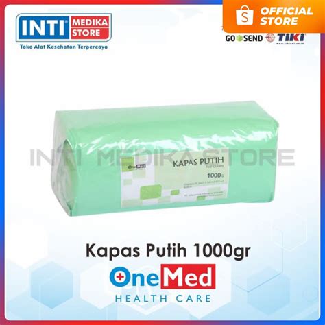 Jual ONEMED Kapas Putih Pembalut 1000gram Kapas Putih 1 Kg Shopee