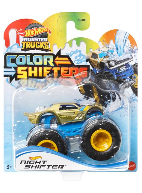 Hot Wheels Monster Trucks Color Shifters Night Shifter Vehicle Hnw