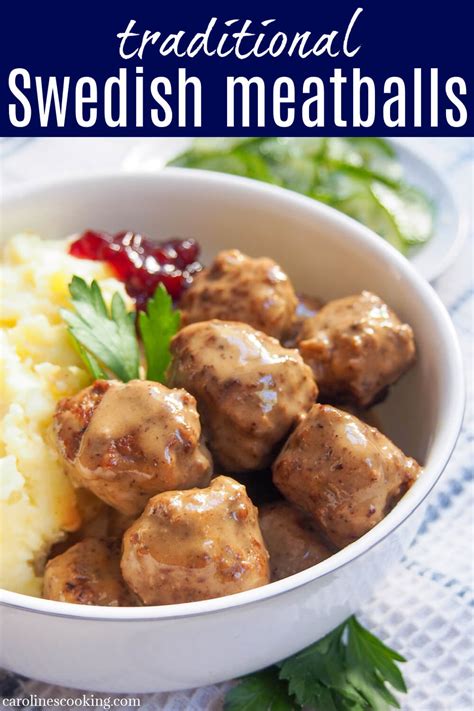 Traditional Swedish Meatballs K Ttbullar Caroline S Cooking