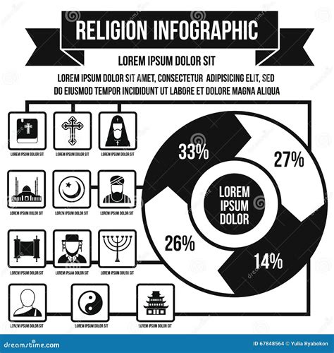 Religion Infographic Simple Style Stock Vector Illustration Of Culture Hinduism 67848564