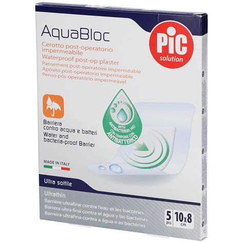 Pic AquaBloc Cerotto Post Operatorio Impermeabile 10 X 8 Cm 5 Pz Redcare