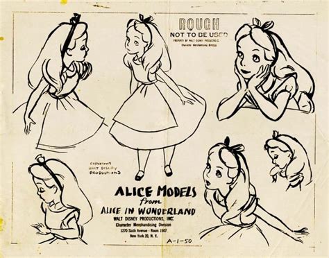 Pencil Drawings Disney Concept Art Alice In Wonderland Disney Alice