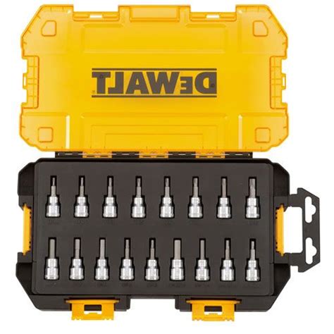 Dewalt Piece Drive Sae Metric And Torx Socket Set