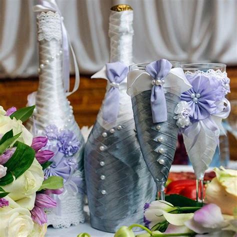 Свадебные бутылки Как украсить бутылку на свадьбу