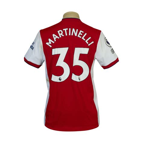 Gabriel Martinelli - Home - 2021-2022 - Arsenal Matchworn Shirts