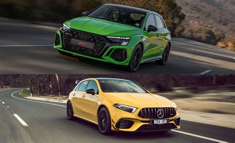 New Audi Rs3 Vs Mercedes Amg A45 S Sportback Showdown Topauto