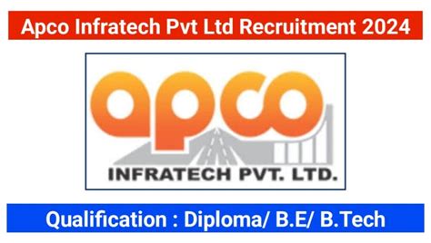 Apco Infratech Pvt Ltd Hiring Electrical Mechanical Engineers