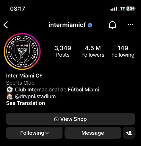 Hopmass Cruz On Twitter RT Tunnykvng Inter Miami S IG Account Went