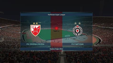 Fk Crvena Zvezda Vs Fk Partizan Pes Veciti Derbi Youtube