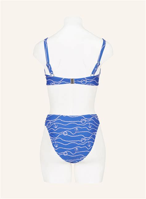 SEAFOLLY Bügel Bikini Top SETSAIL in blau weiss