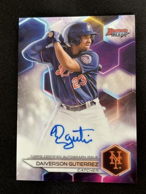 2023 Topps Bowman S Best Baseball Daiverson Gutierrez Auto