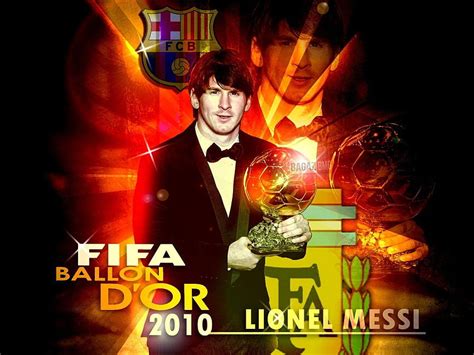 Lionel Messi Fifa Ballon D Or 2010 Barcelona Fc Fifa Ballon Dor HD