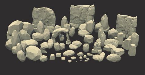 Pbr Stylized Rocks Pack 3d Environments Unity Asset Store