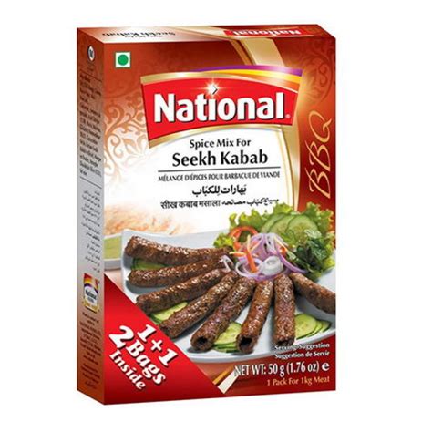 National Seekh Kebab Dozen Mega International Foods Aust