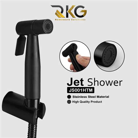 Rkg Jet Shower Bidet Toilet Spray Gun Stainless Steel Sus Hitam