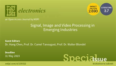 Electronics MDPI On Twitter Callforpapers For Specialissue