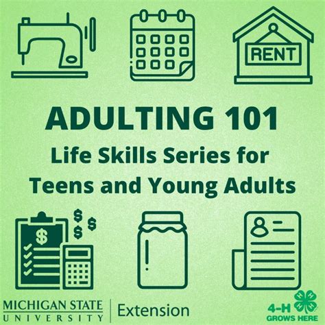 Adulting 101 Life Skills Series For Teens And Young Adults 4 H Youth