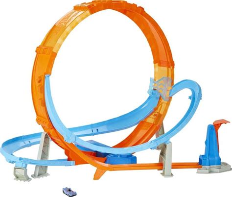 Hot Wheels Bahn Riesen Looping Crash Trackset für inkl